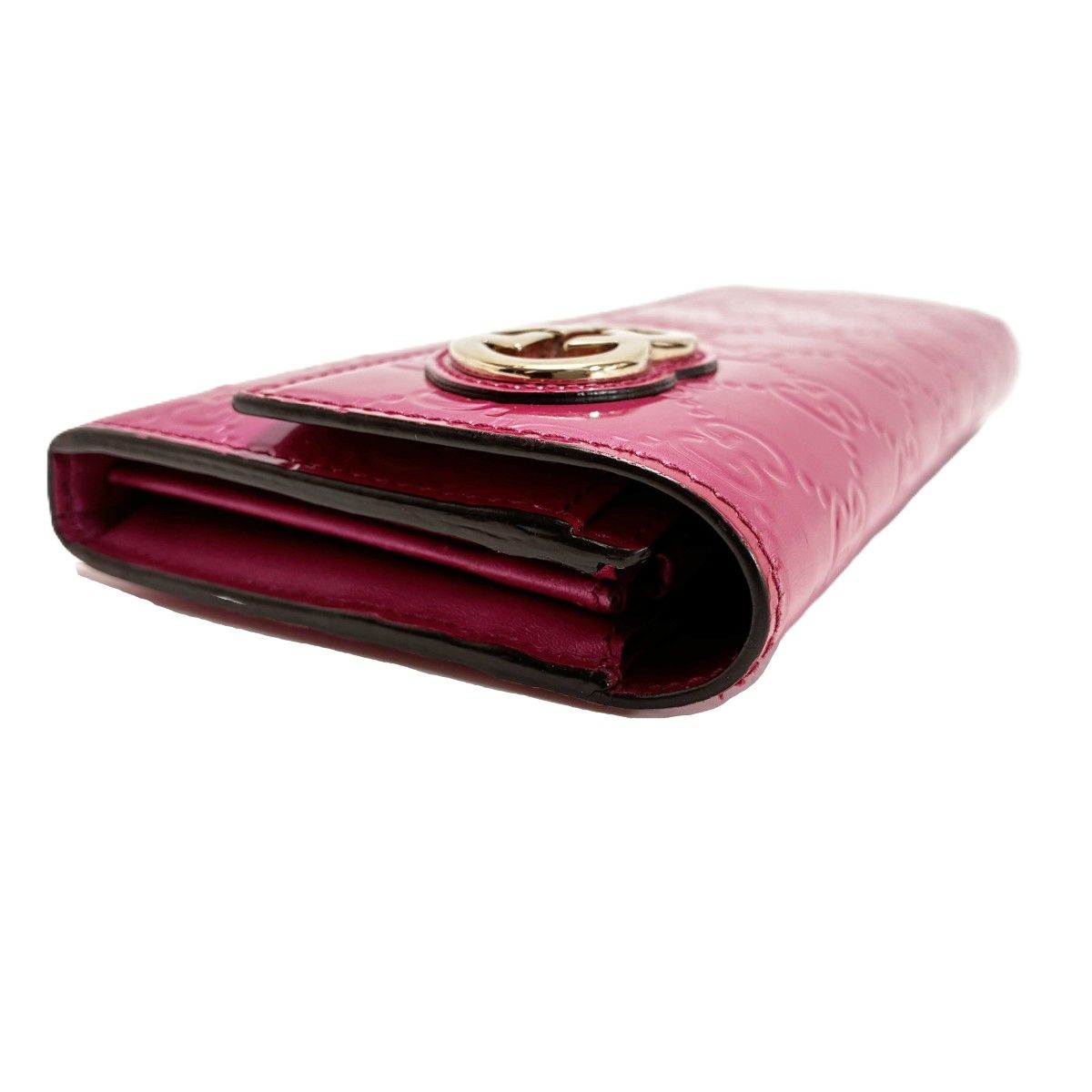 Gucci Brea Heart Enamel Pink Wallet — view 3