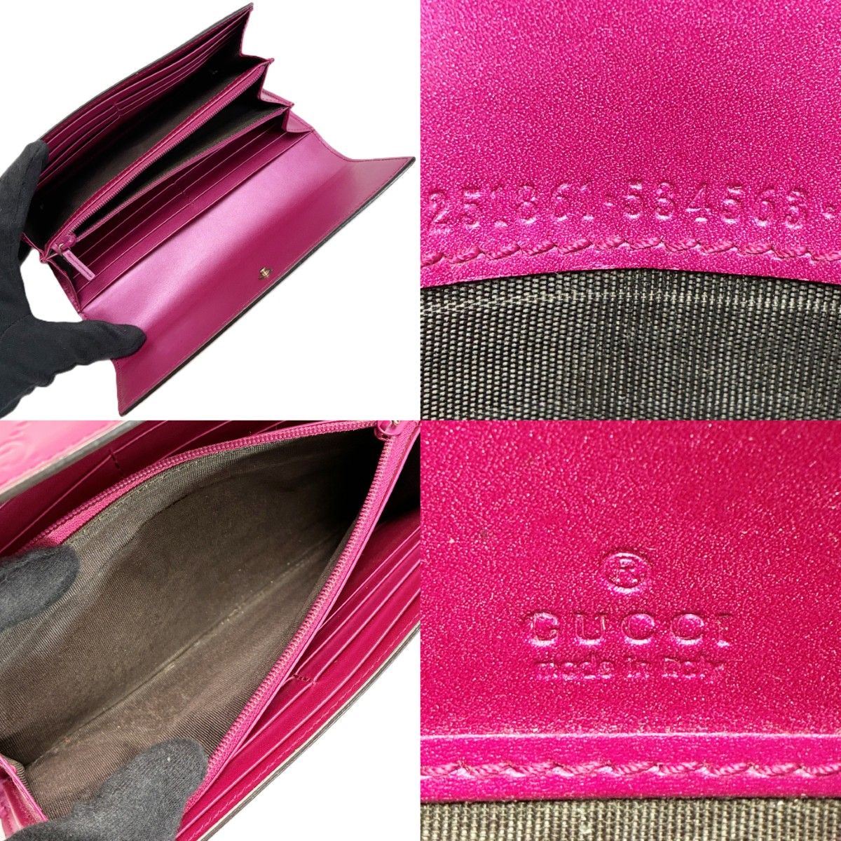 Gucci Brea Heart Enamel Pink Wallet — view 9