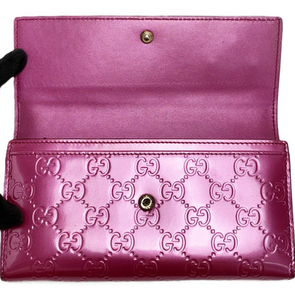 Gucci Brea Heart Enamel Pink Wallet — view 6