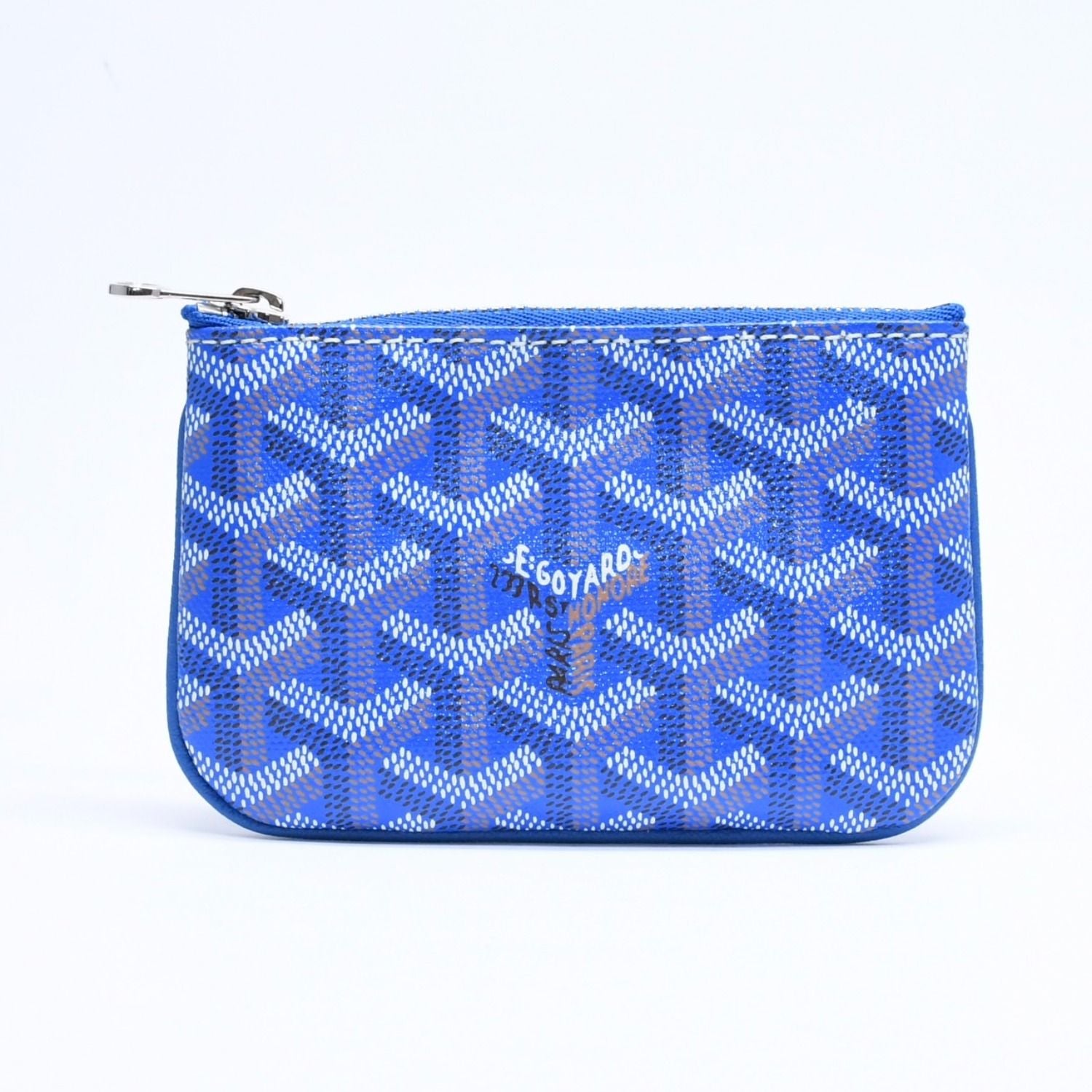 Goyard Pouch Sena Nano Key Blue Silver