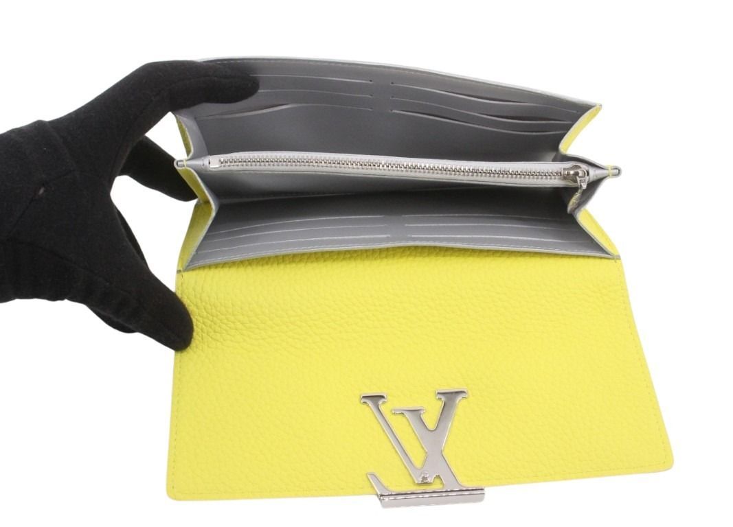 Louis Vuitton Wallet Portefeuille Capucines Tonic Lemon Taurillon Leather — view 4