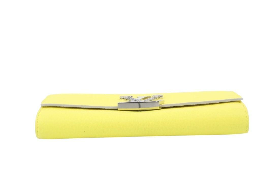 Louis Vuitton Wallet Portefeuille Capucines Tonic Lemon Taurillon Leather — view 3