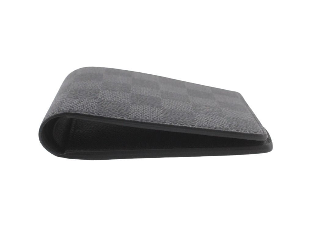 Louis Vuitton Bifold Wallet Portefeuille Multiple Black Damier Graphite — view 3