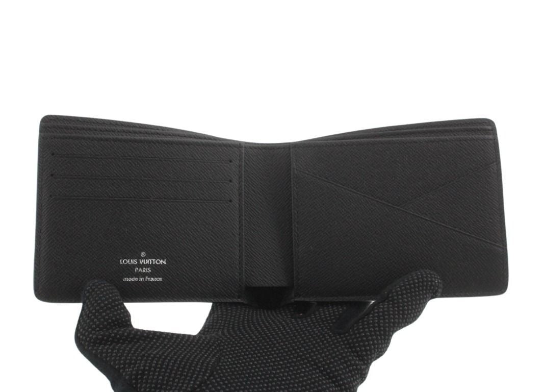 Louis Vuitton Bifold Wallet Portefeuille Multiple Black Damier Graphite — view 4