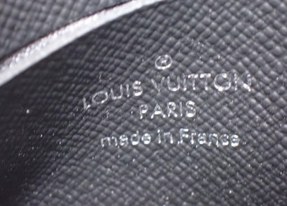 Louis Vuitton Coin Case Porte-Monnaie NM Black Damier Graphite Purse Silver — view 9