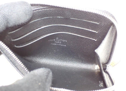 Louis Vuitton Coin Case Porte-Monnaie NM Black Damier Graphite Purse Silver — view 8