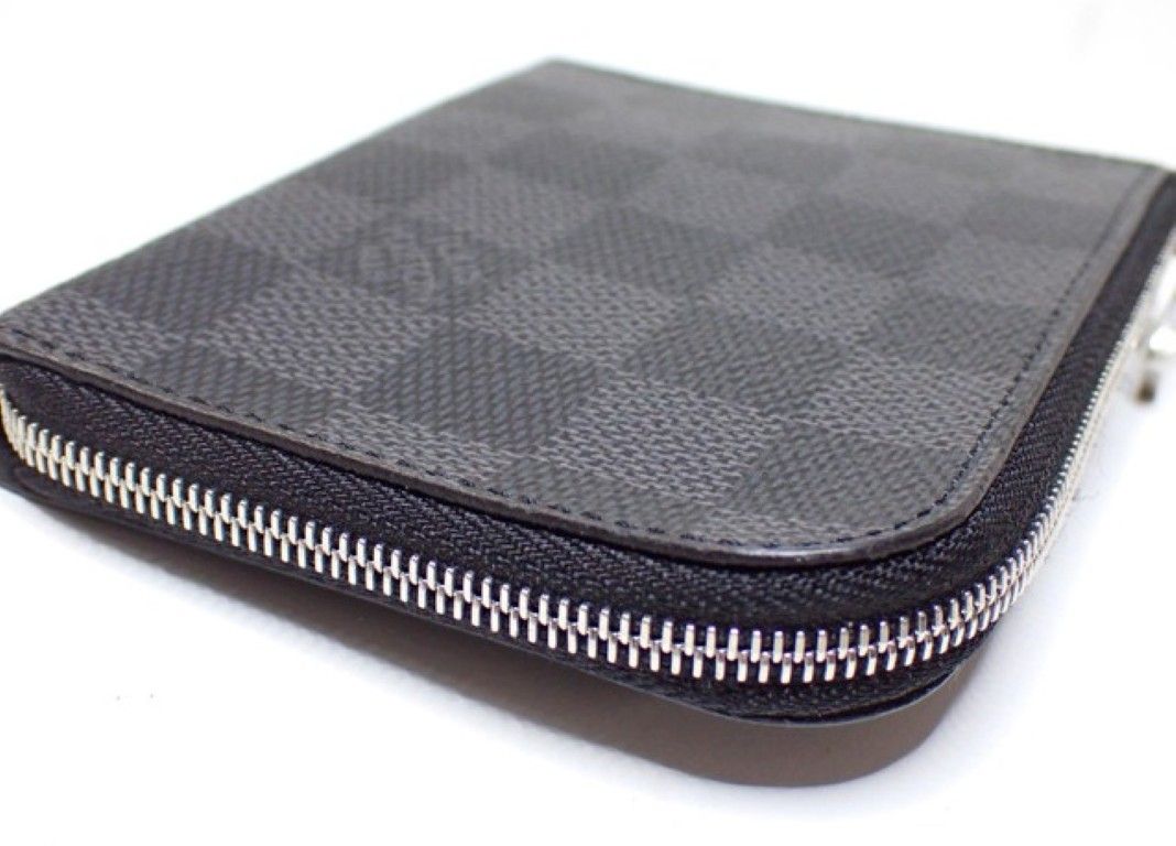 Louis Vuitton Coin Case Porte-Monnaie NM Black Damier Graphite Purse Silver — view 5