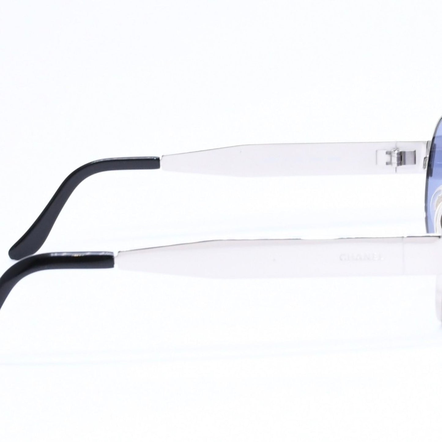 Chanel Sunglasses Eyewear Silver Purple Lens — view 4