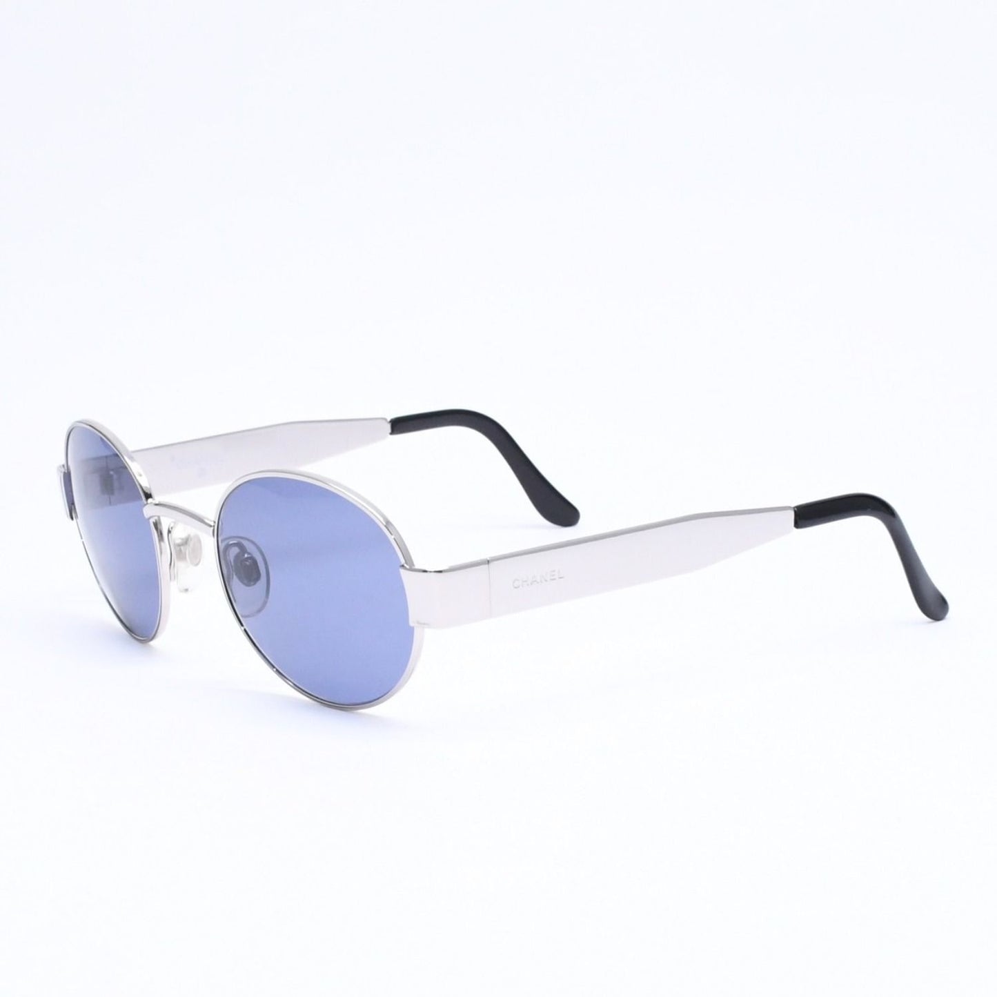 Chanel Sunglasses Eyewear Silver Purple Lens — view 2