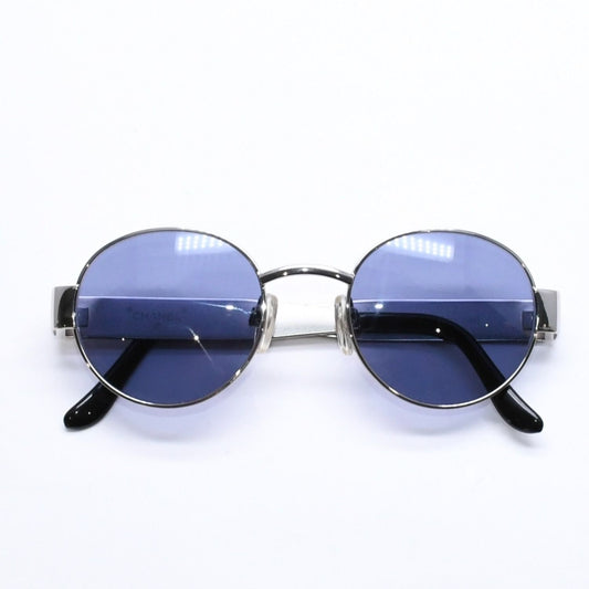 Chanel Sunglasses Eyewear Silver Purple Lens