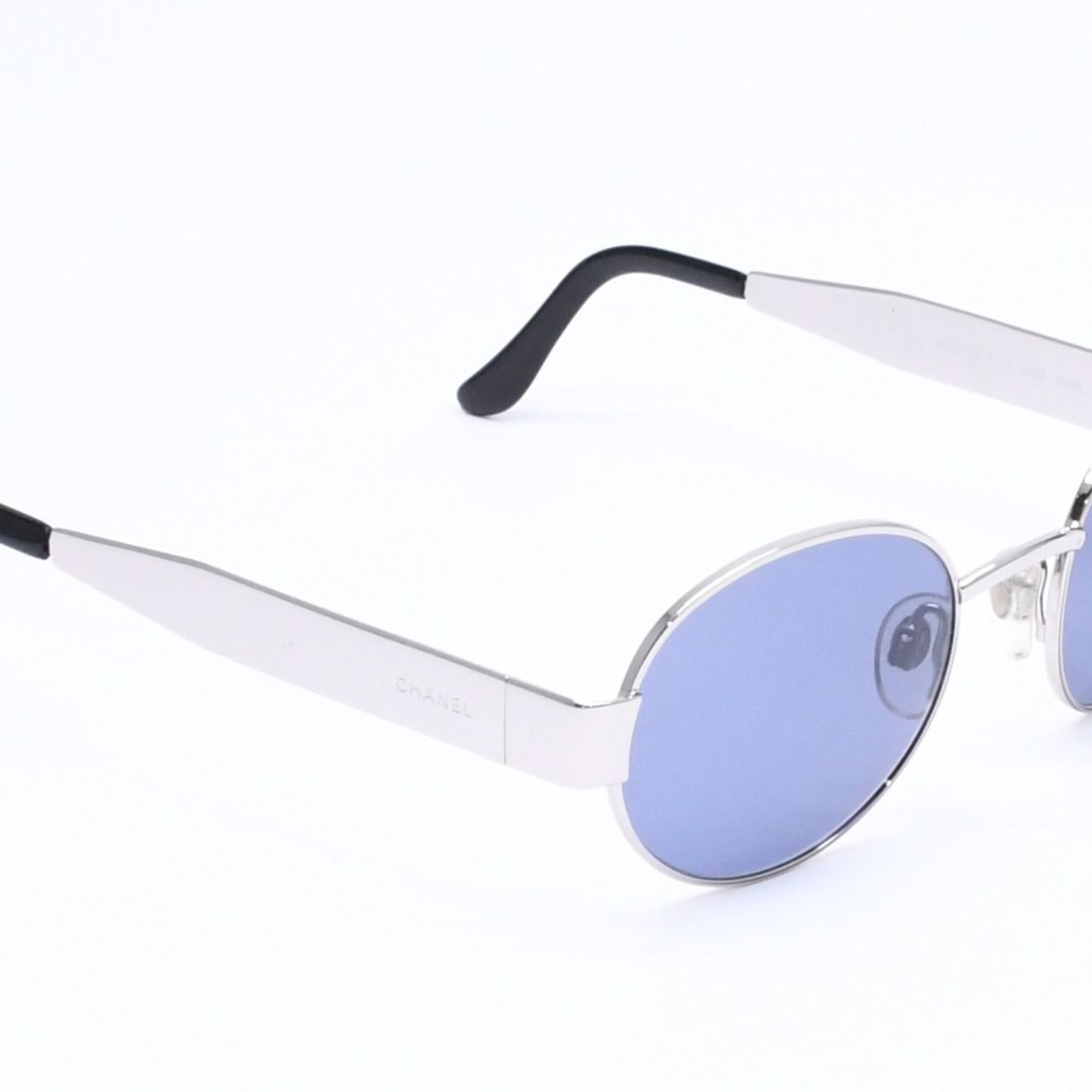 Chanel Sunglasses Eyewear Silver Purple Lens — view 3