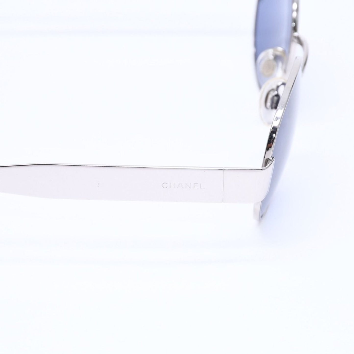 Chanel Sunglasses Eyewear Silver Purple Lens — view 7