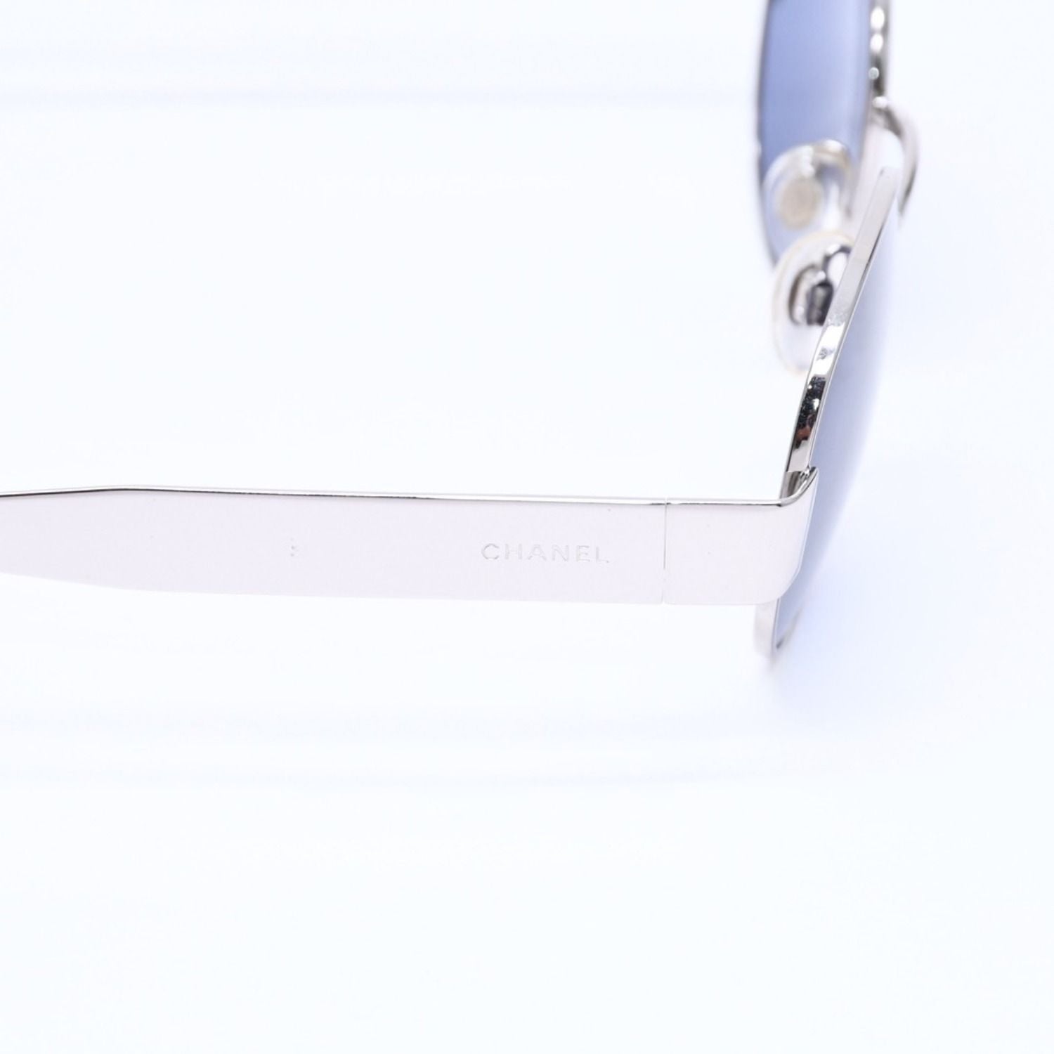 Chanel Sunglasses Eyewear Silver Purple Lens — view 7