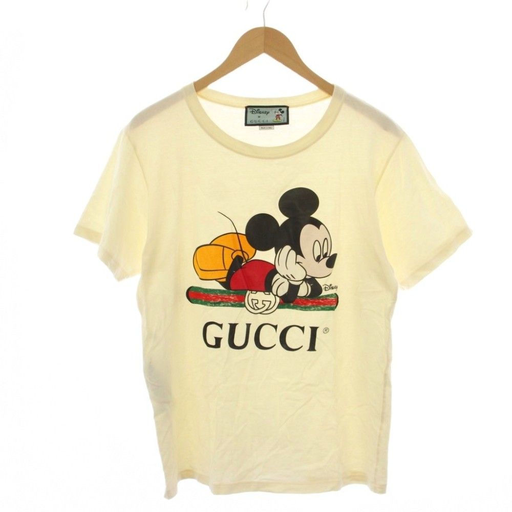 Gucci Disney T-Shirt Short Sleeve Print XS Beige