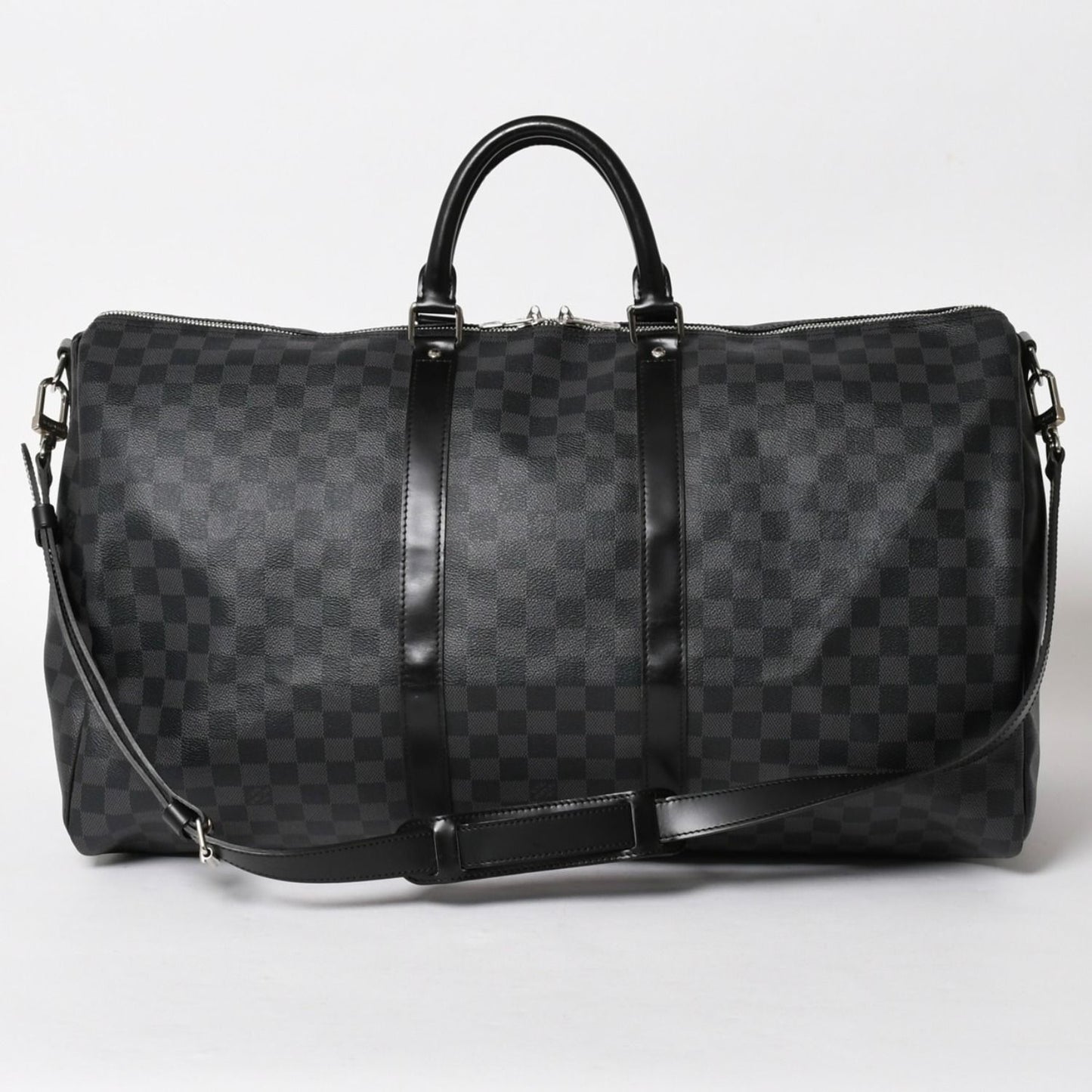 Louis Vuitton Keepall Bandouliere 55 Boston Bag Damier Graphite Black