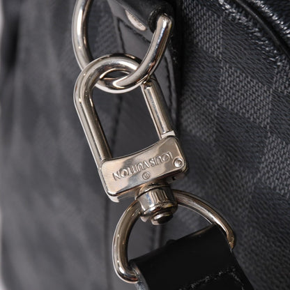 Louis Vuitton Keepall Bandouliere 55 Boston Bag Damier Graphite Black — view 7
