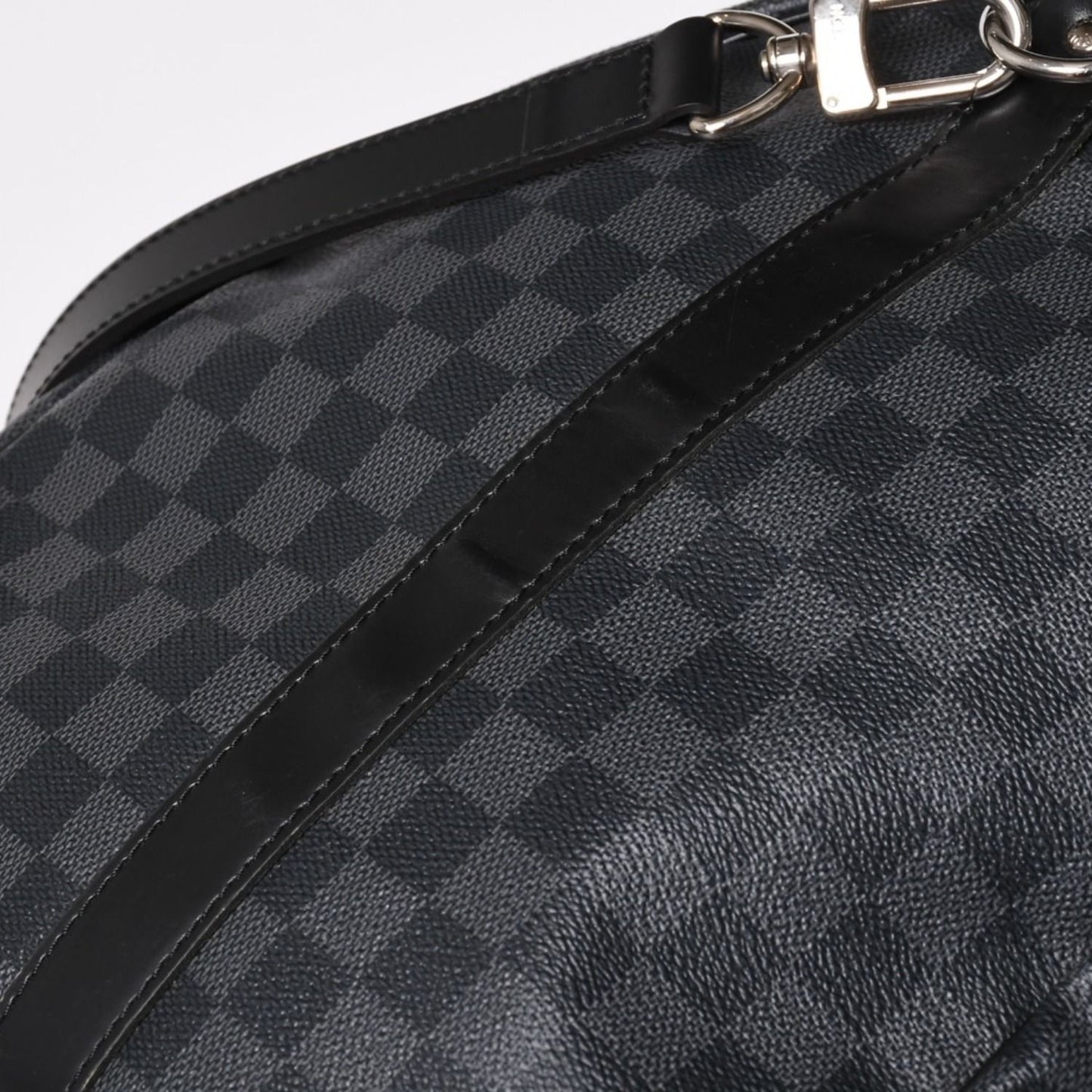 Louis Vuitton Keepall Bandouliere 55 Boston Bag Damier Graphite Black — view 5