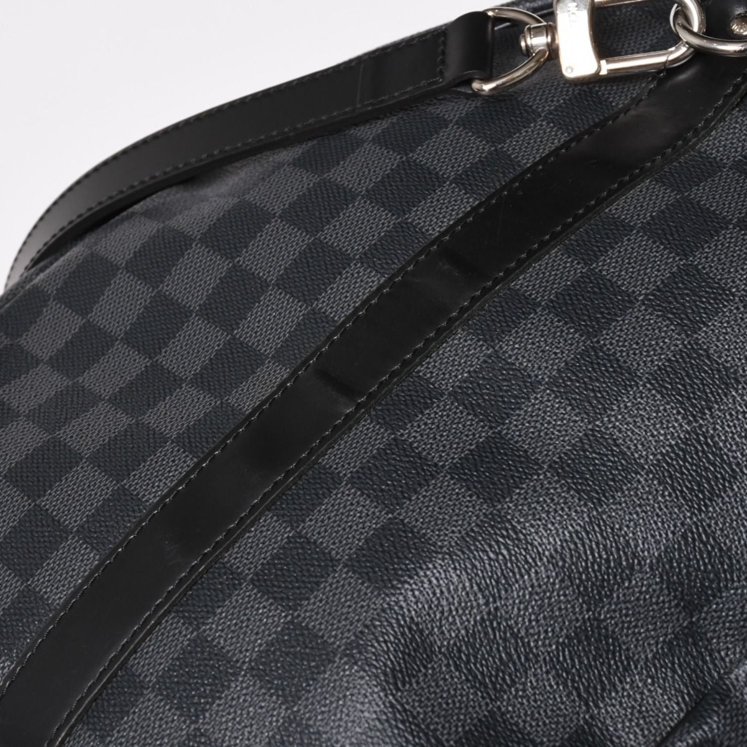 Louis Vuitton Keepall Bandouliere 55 Boston Bag Damier Graphite Black — view 5