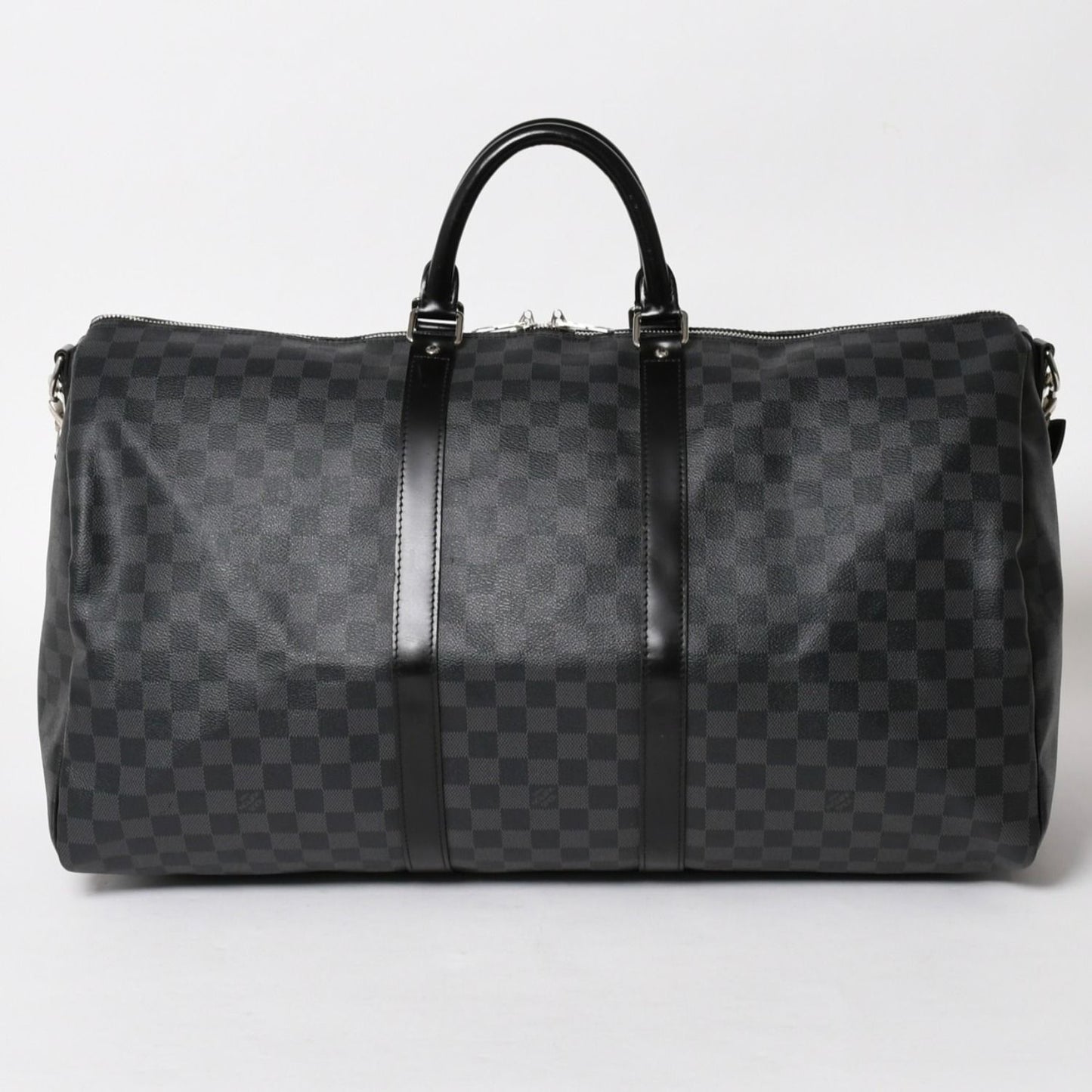 Louis Vuitton Keepall Bandouliere 55 Boston Bag Damier Graphite Black — view 2