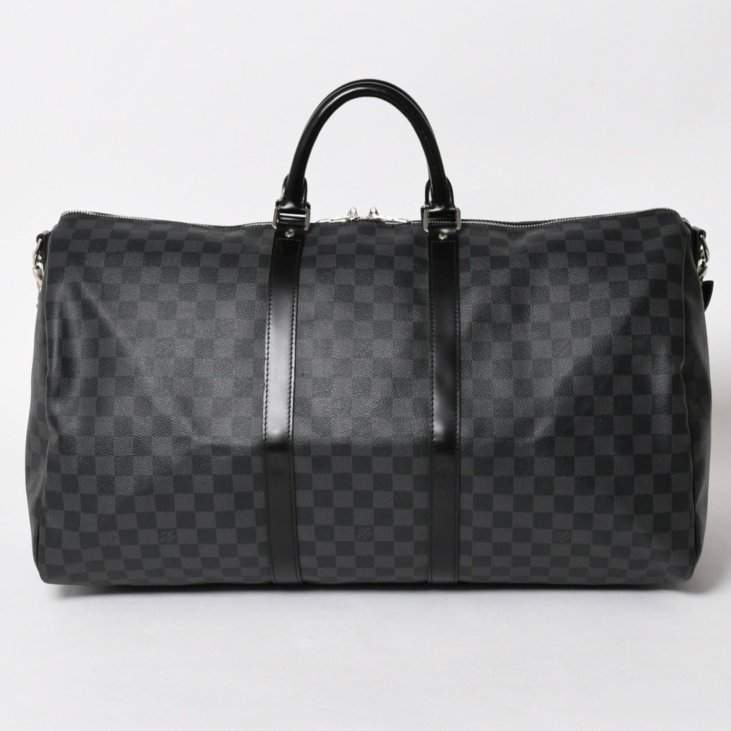 Louis Vuitton Keepall Bandouliere 55 Boston Bag Damier Graphite Black — view 2