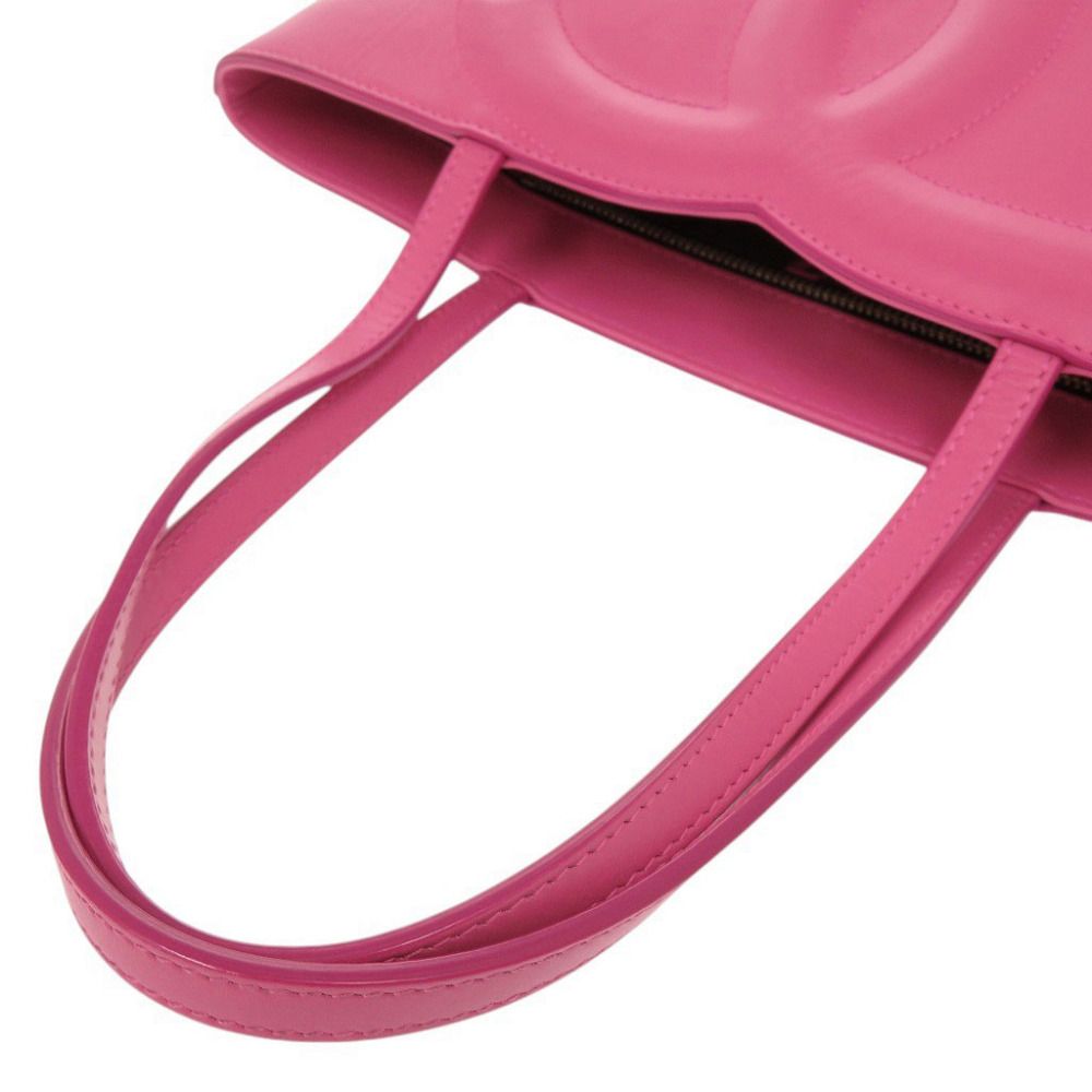 Dolce & Gabbana DG Logo Shopping Small Leather Pink Tote Bag & — view 5