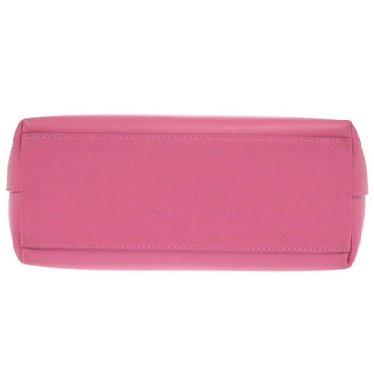 Dolce & Gabbana DG Logo Shopping Small Leather Pink Tote Bag & — view 3