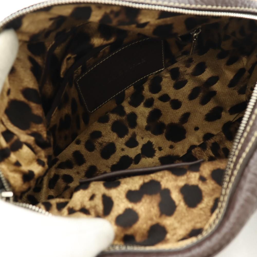 Dolce & Gabbana Miss Buckle Handbag Animal Pattern Leather All Over Inside — view 6