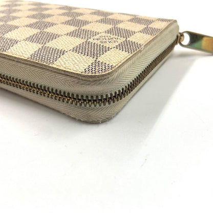 Louis Vuitton Damier Azur Zippy Organizer Zip Around Wallet White — view 6