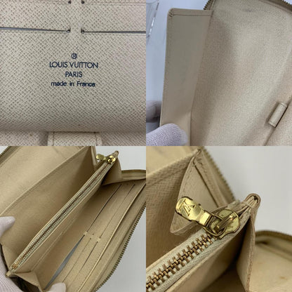 Louis Vuitton Damier Azur Zippy Organizer Zip Around Wallet White — view 9