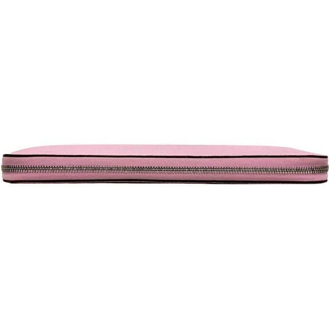 Hermes Wallet Azap Silk in Zip Around Veau Joan Citron Mauve Silvestre Pink — view 2