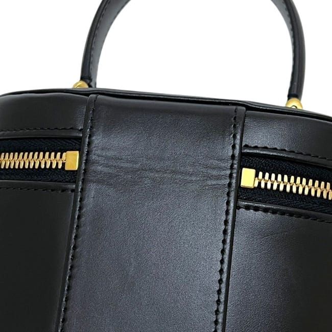 Dior Mini Vanity Shoulder Bag Leather Black — view 8