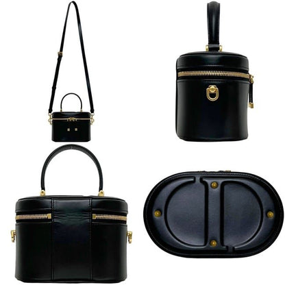 Dior Mini Vanity Shoulder Bag Leather Black — view 2
