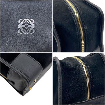 Loewe Handbag Amazona 28 Anagram Suede Leather Black — view 5