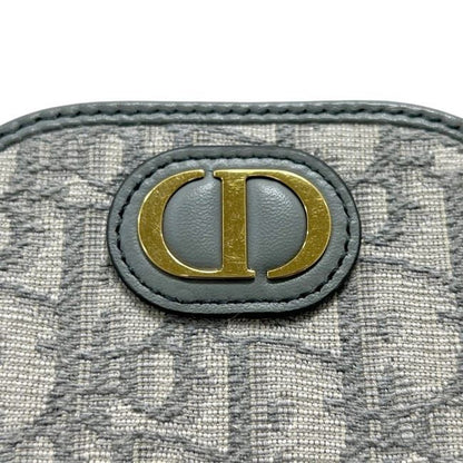 Dior Von Shoulder Chain Bag Oblique 30 Montaigne Utzq Canvas Gray CD — view 6