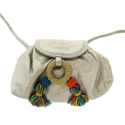 Loewe Multi Tassel Fly Gilet Shoulder Bag Silver — view 2