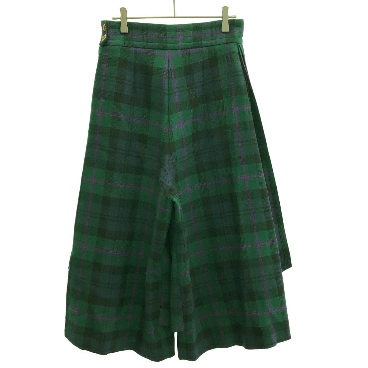 Gucci Check Skirt Zacnn Green 40 — view 2