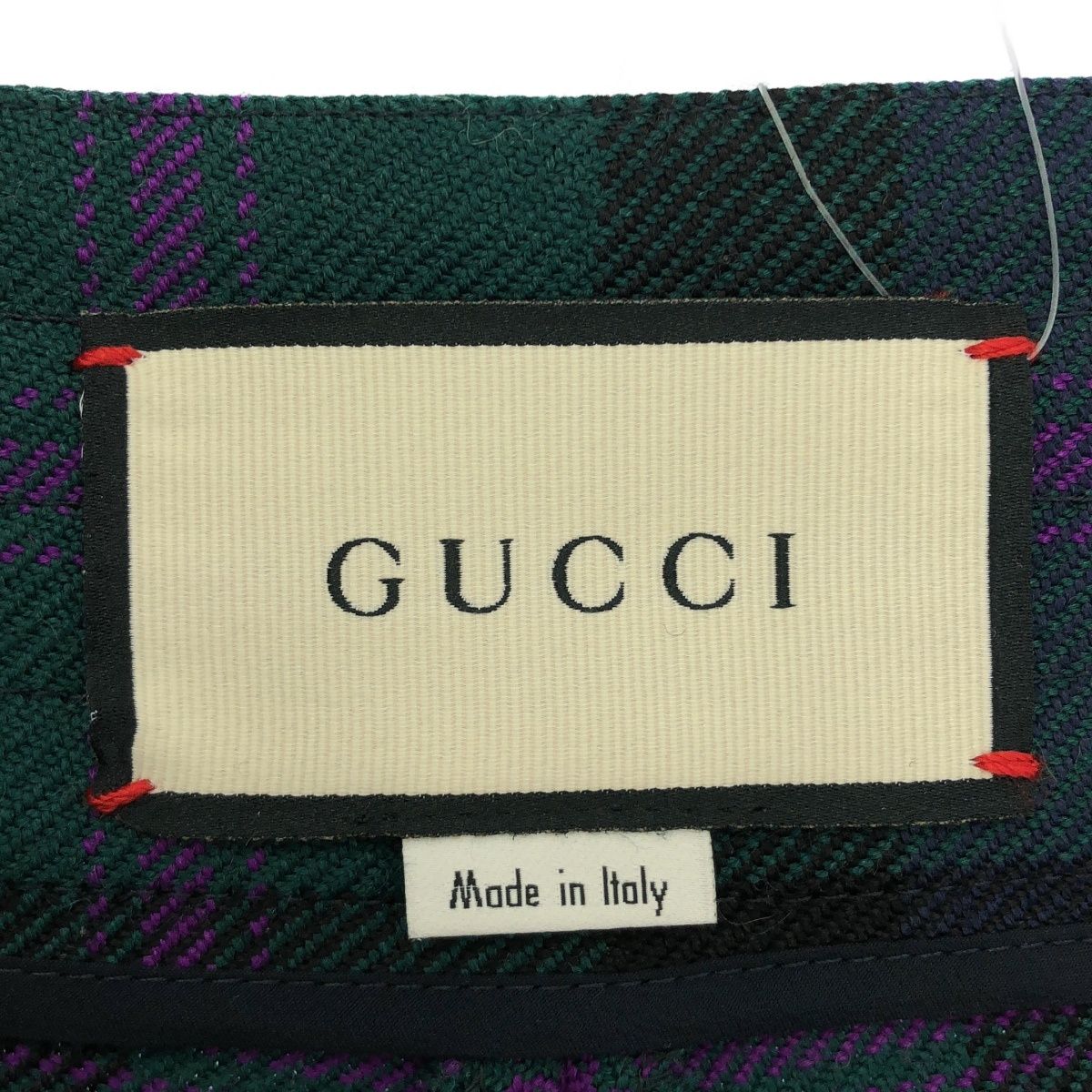 Gucci Check Skirt Zacnn Green 40 — view 3