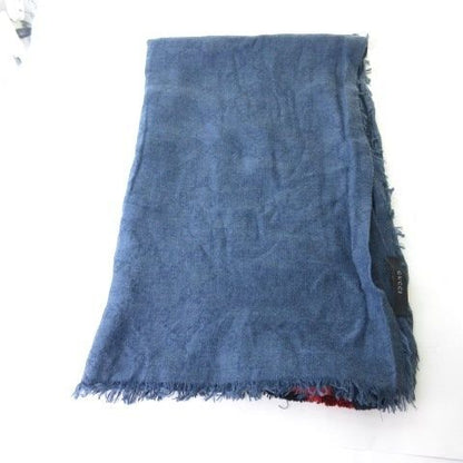 Gucci Shawl GG Navy Blue Scarf — view 2