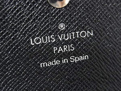Louis Vuitton Key Case Taiga Multicles 6 Ardoise Leather 6 Silver Key Holder — view 4