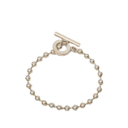Gucci Logo Ball Chain Bracelet Silver — view 3