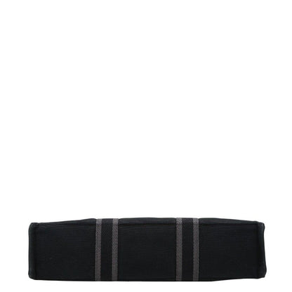 Hermes Fourre Tout MM Tote Bag Black Gray Cotton — view 3