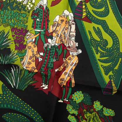 Hermes Carre 90 le Paradis du Roy Scarf Multicolor Silk — view 4