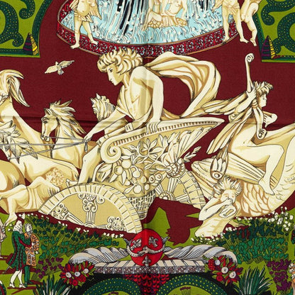 Hermes Carre 90 le Paradis du Roy Scarf Multicolor Silk — view 3