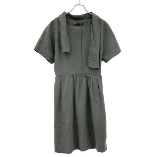 Balenciaga Short Sleeve Dress Gray 36
