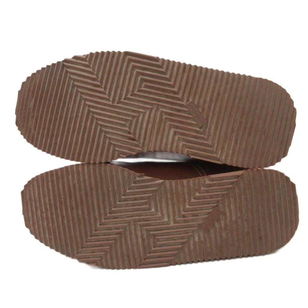 Hermes Quick Sneakers Logo Shoes Low-Cut Leather Brown 36.5 — view 7