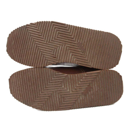 Hermes Quick Sneakers Logo Shoes Low-Cut Leather Brown 36.5 — view 7