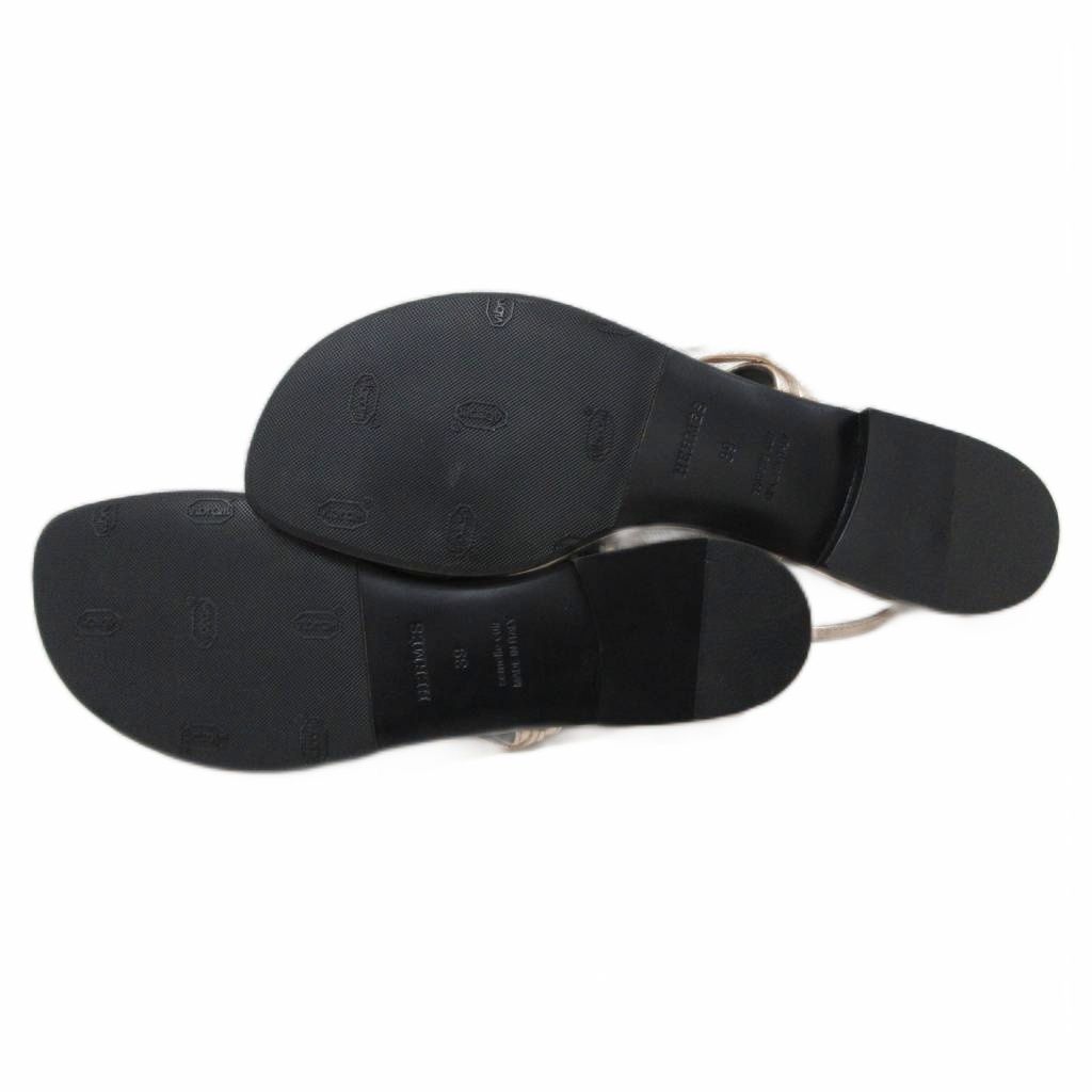 Hermes Myrthe Leaf Sandals Motif Beige 39 — view 7