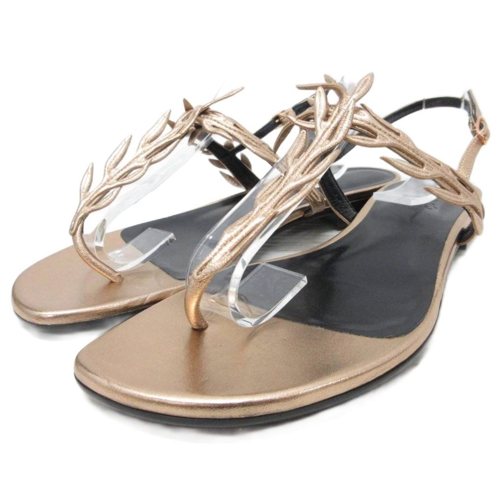 Hermes Myrthe Leaf Sandals Motif Beige 39