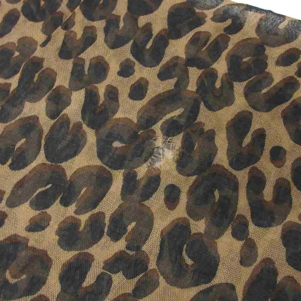 Louis Vuitton Etole Leopard Shawl Scarf Large All Over Pattern Beige Black — view 4