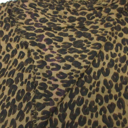 Louis Vuitton Etole Leopard Shawl Scarf Large All Over Pattern Beige Black — view 3